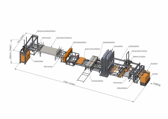 کیفیت  MDF Boards HDF Boards Laminate Hot Press Machine For Plywood 1600 Ton کارخانه